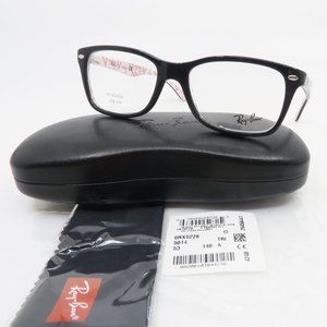 Ray-Ban RB 5228 5014 Shiny Black and Red Logo